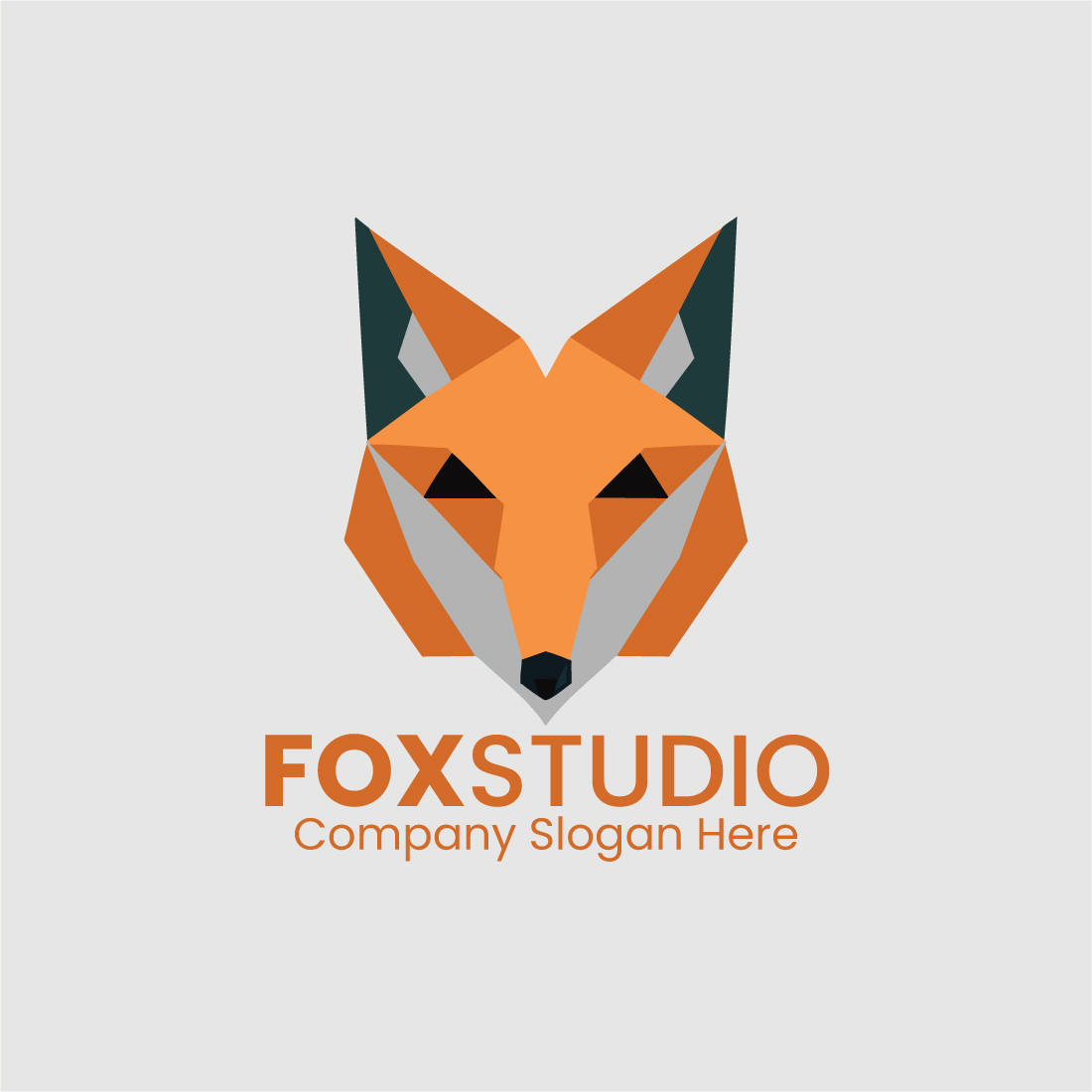 Fox Abstract Logo, Fox Logo, Abstract Logo