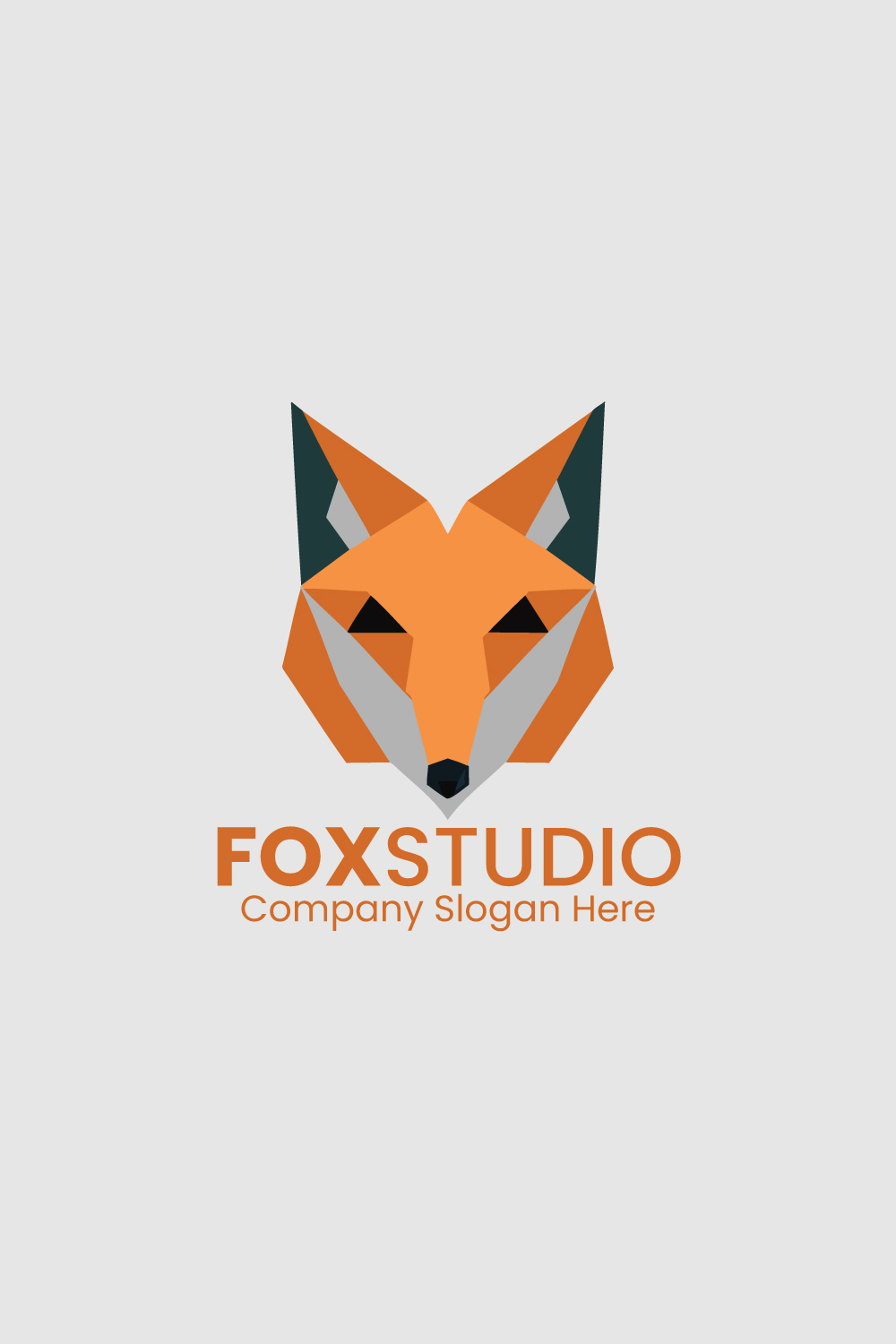 Fox Abstract Logo, Fox Logo, Abstract Logo pinterest preview image.