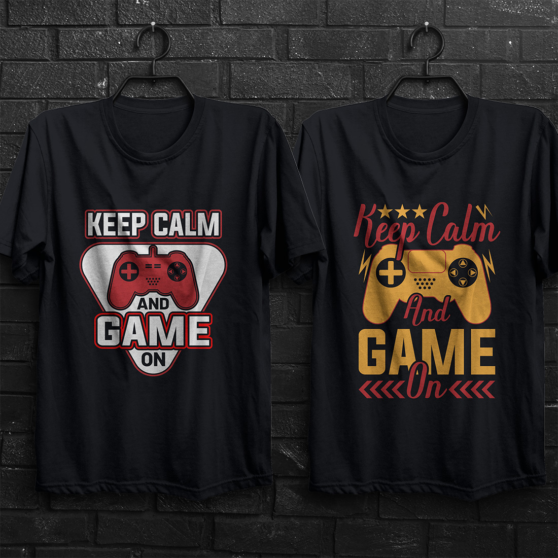 Gaming T shirt Design Vector files cover image.