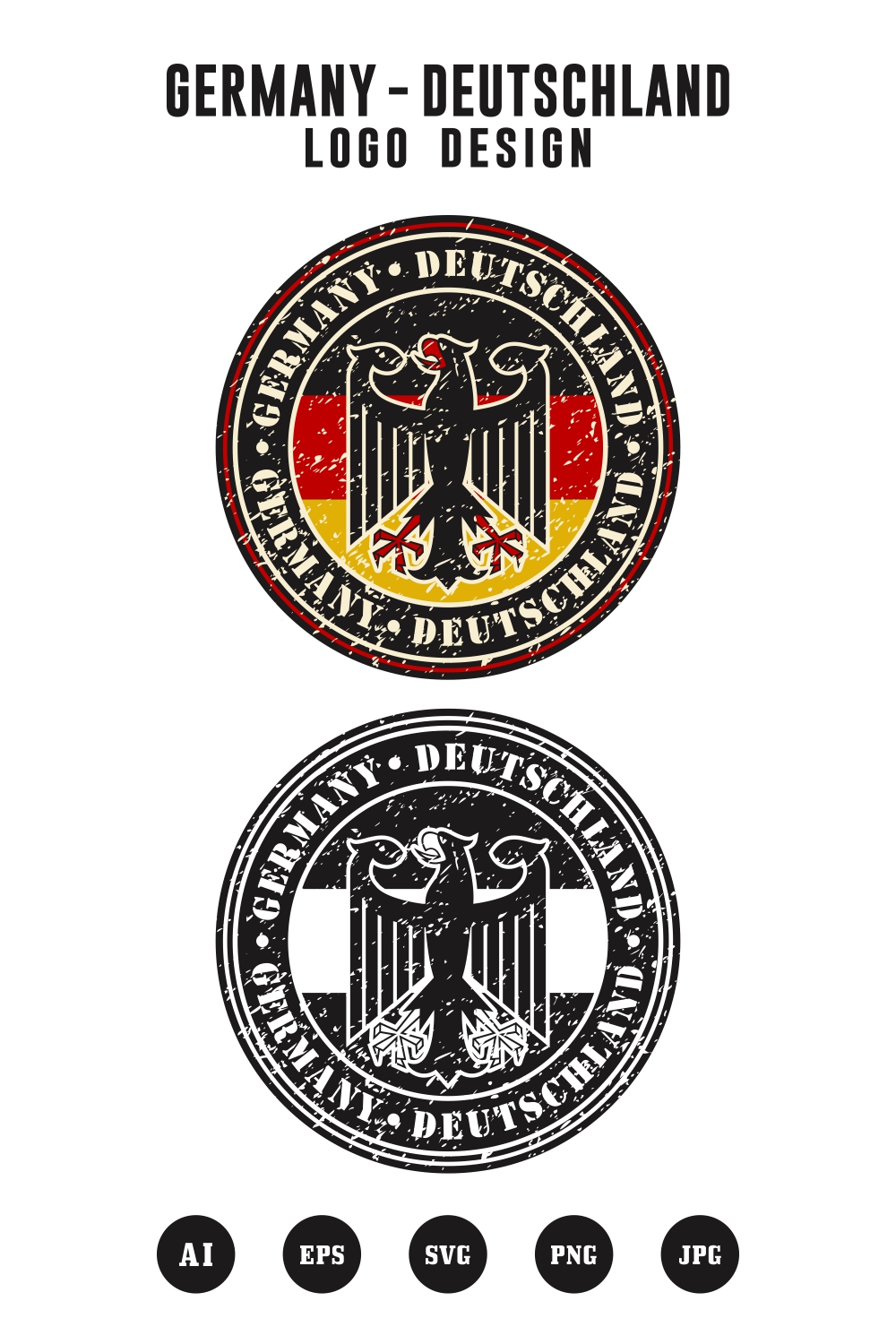 Germany deutshland logo design collection - $4 pinterest preview image.