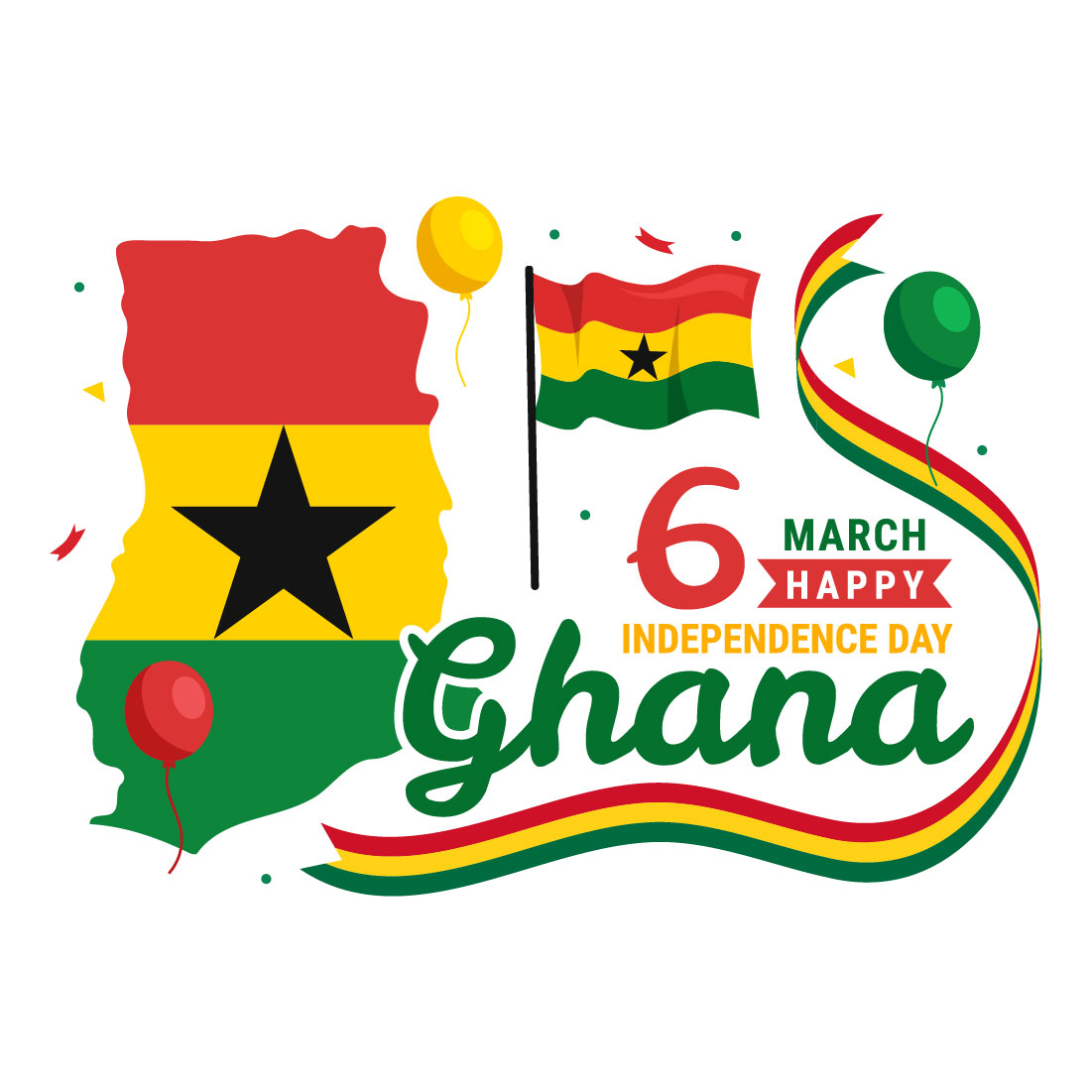 13 Ghana Independence Day Illustration cover image.
