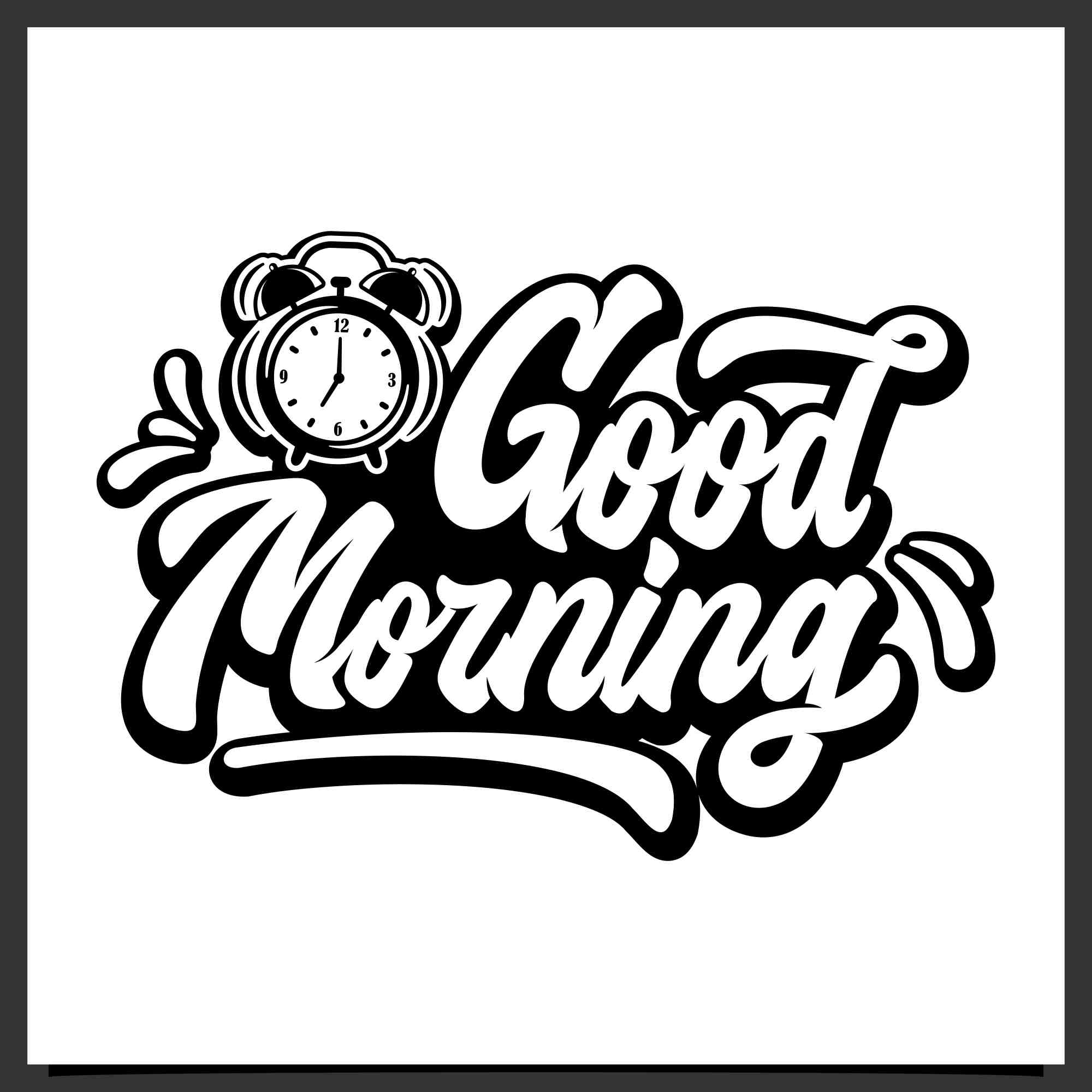 good morning lettering design 3 232