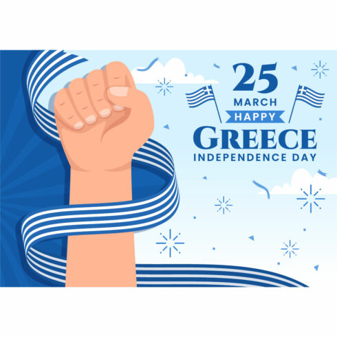 13 Happy Greece Independence Day Illustration cover image.