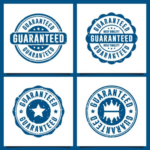 Guaranteed stamps vector design collection - $4 cover image.