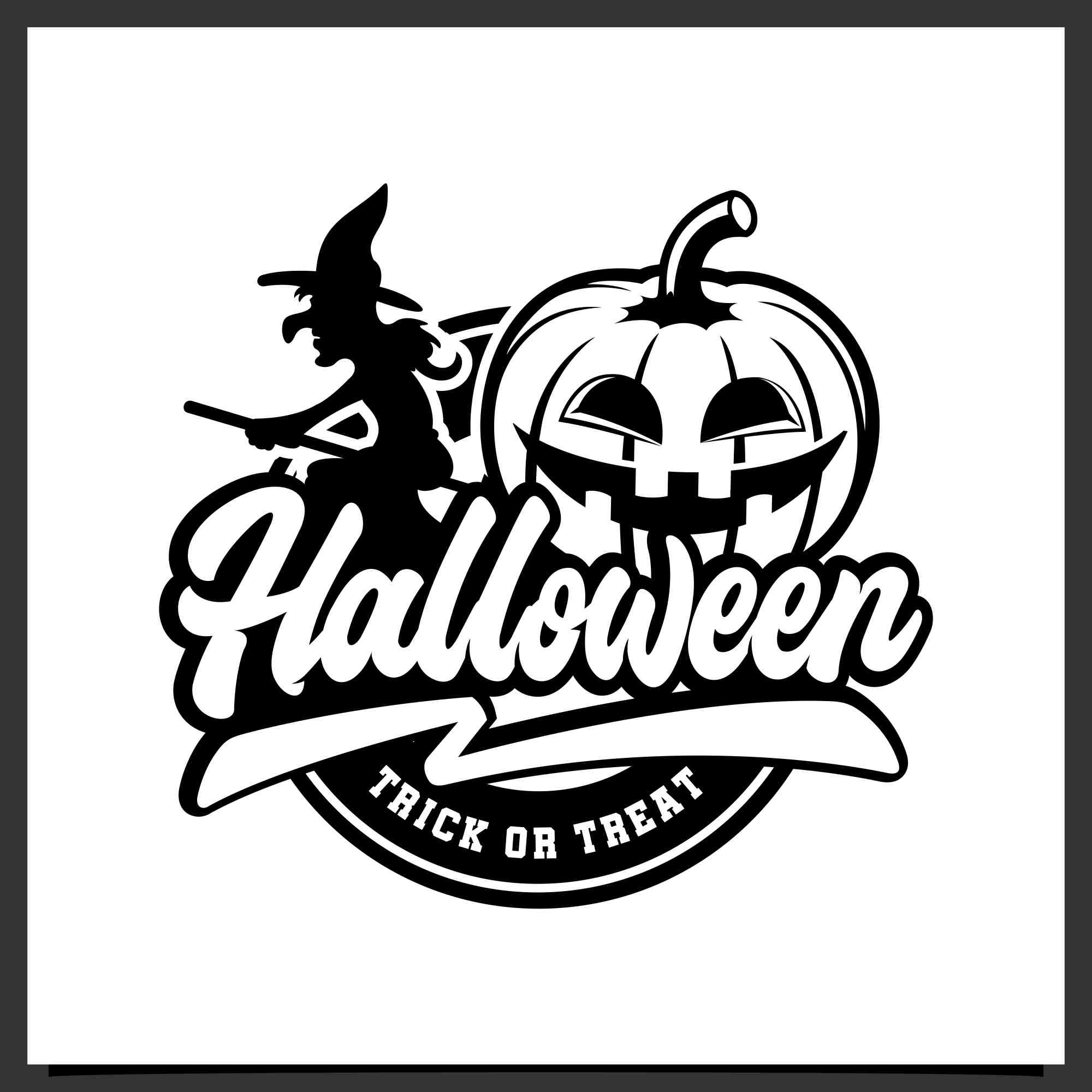 5 Happy halloween lettering design collection - $6 preview image.