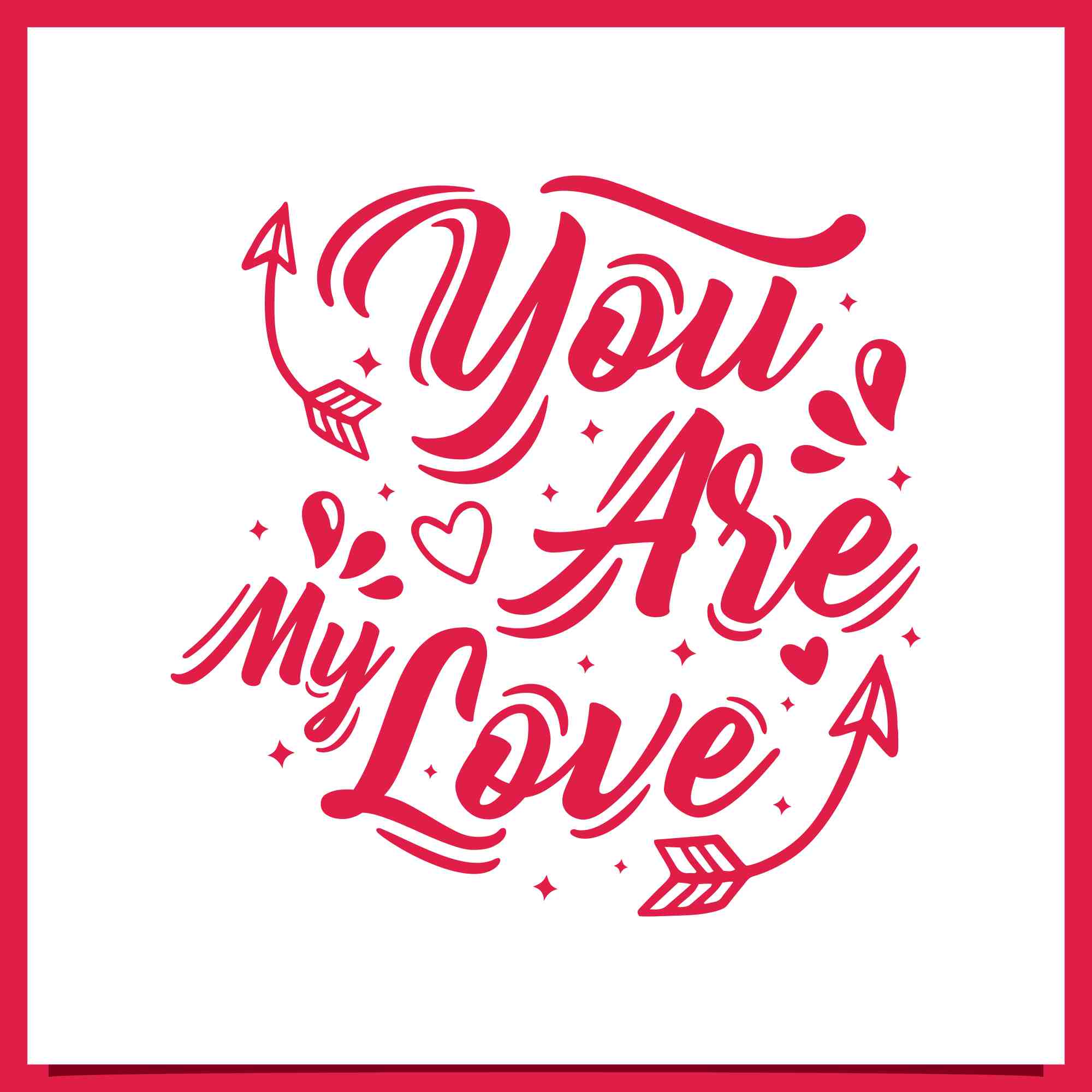 Set Happy valentine day letteing design collection - $4 preview image.