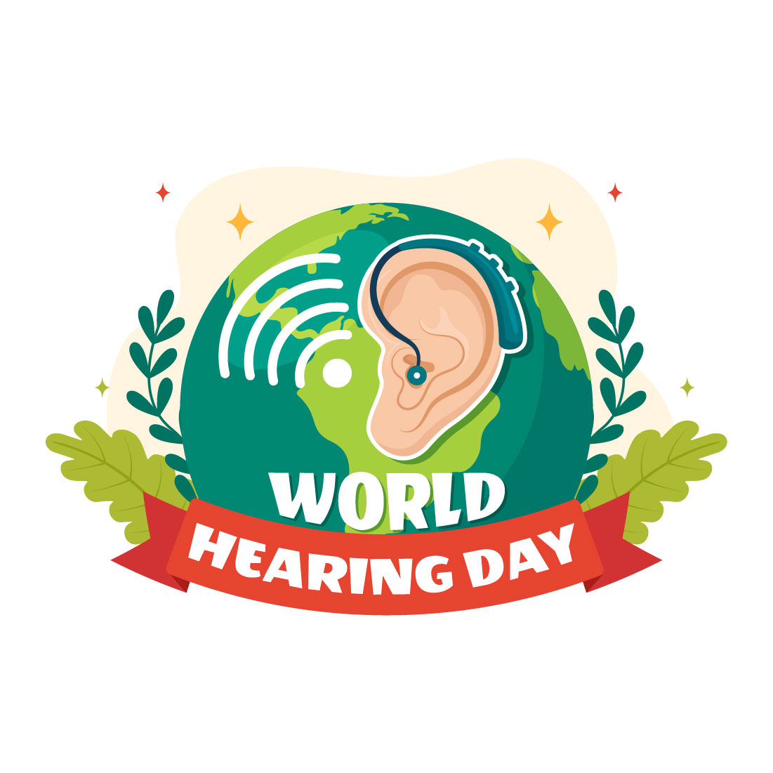 13 World Hearing Day Illustration preview image.