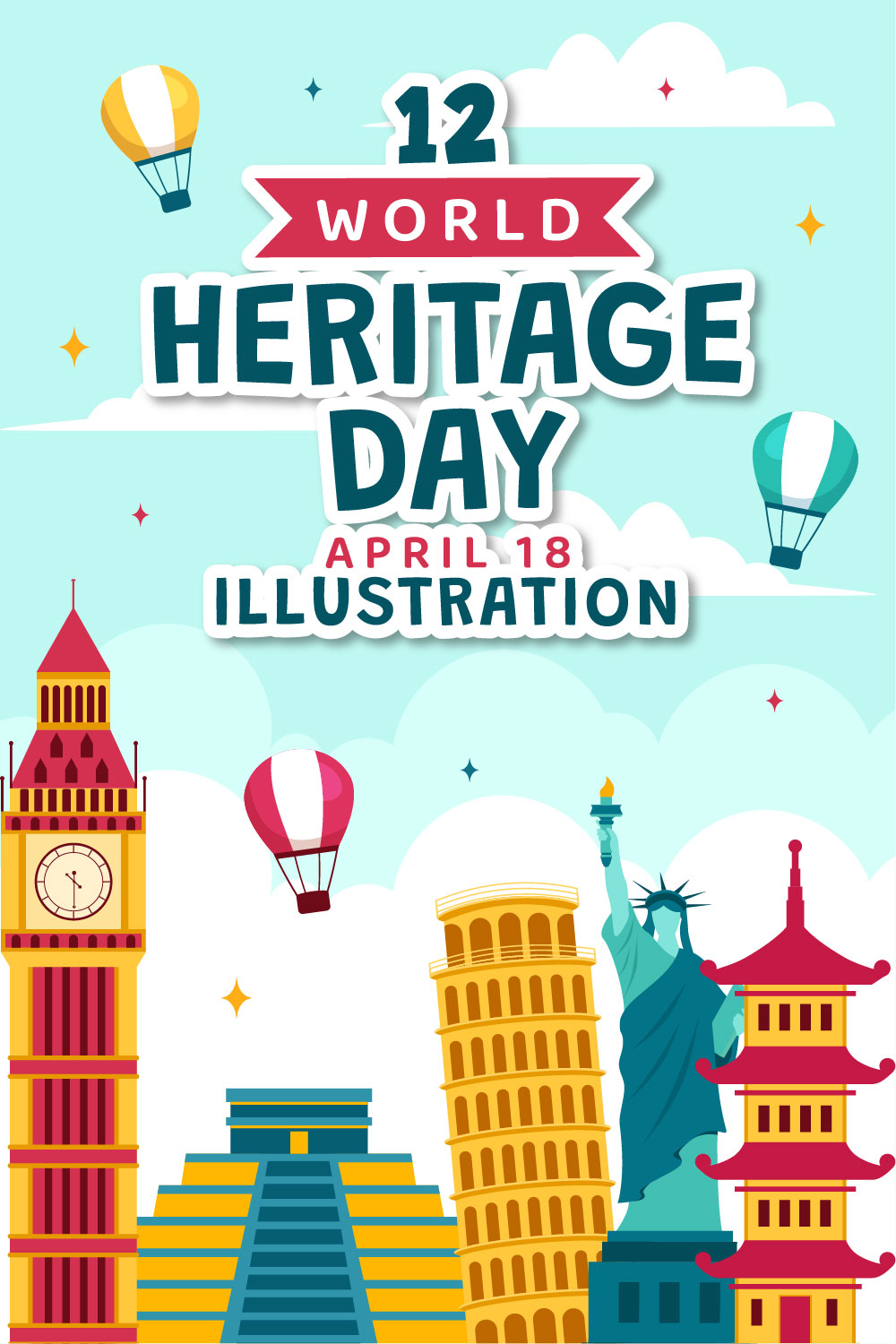 12 World Heritage Day Illustration - MasterBundles