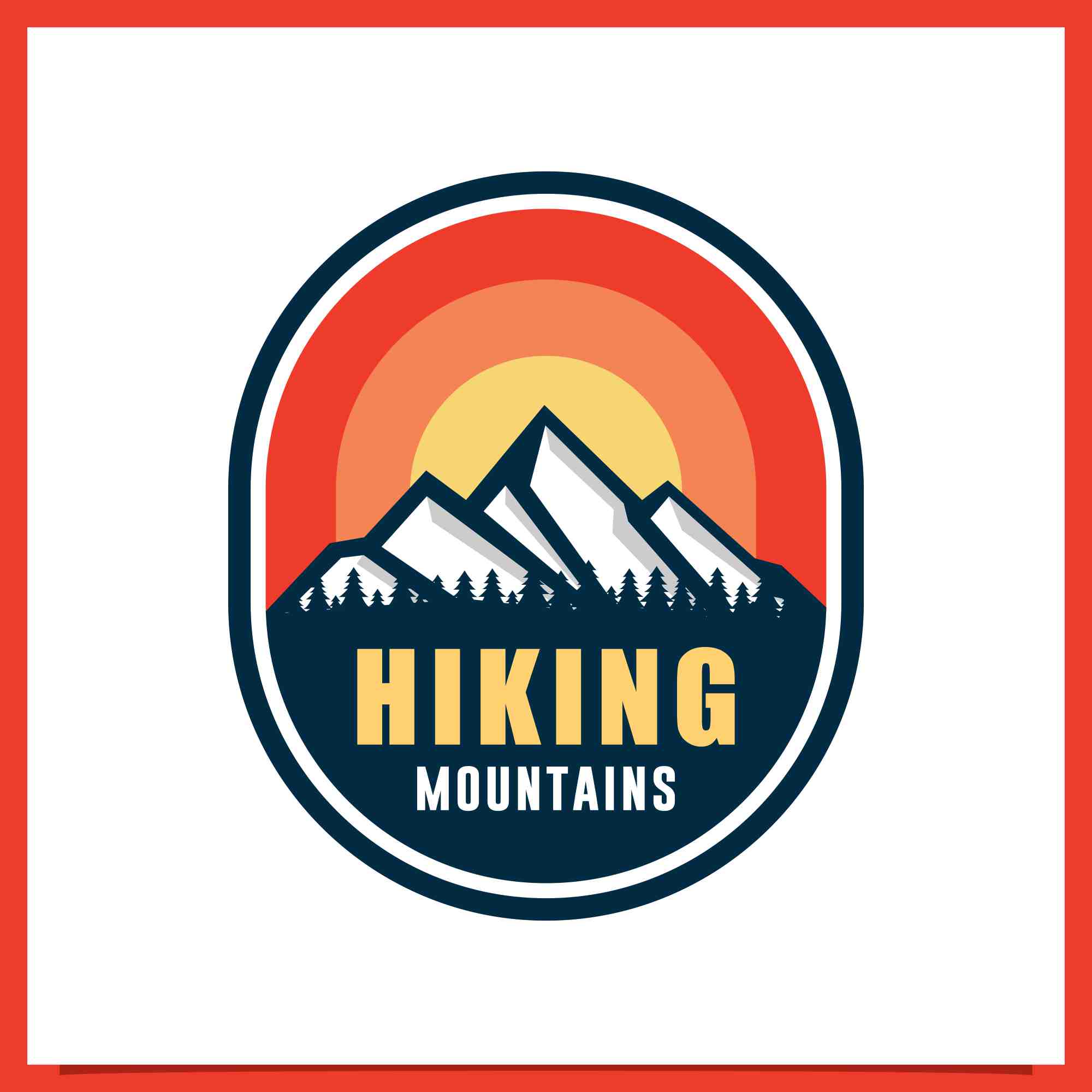 Set Hiking Adventure Wild Life logo collection - $4 preview image.