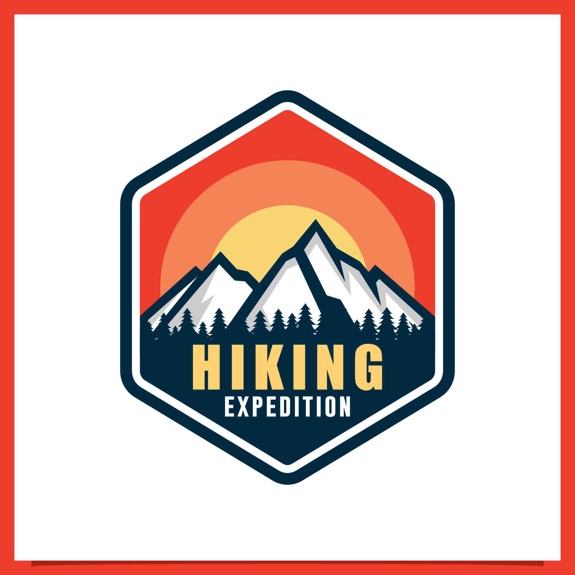 hiking adventure wild life logo 2 844