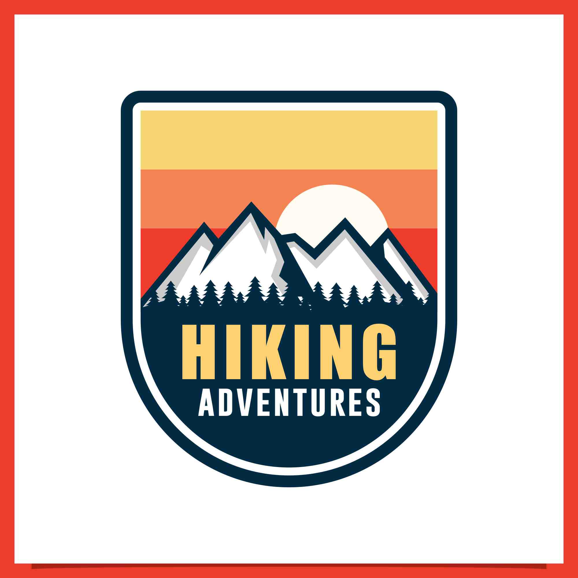 hiking adventure wild life logo 3 89