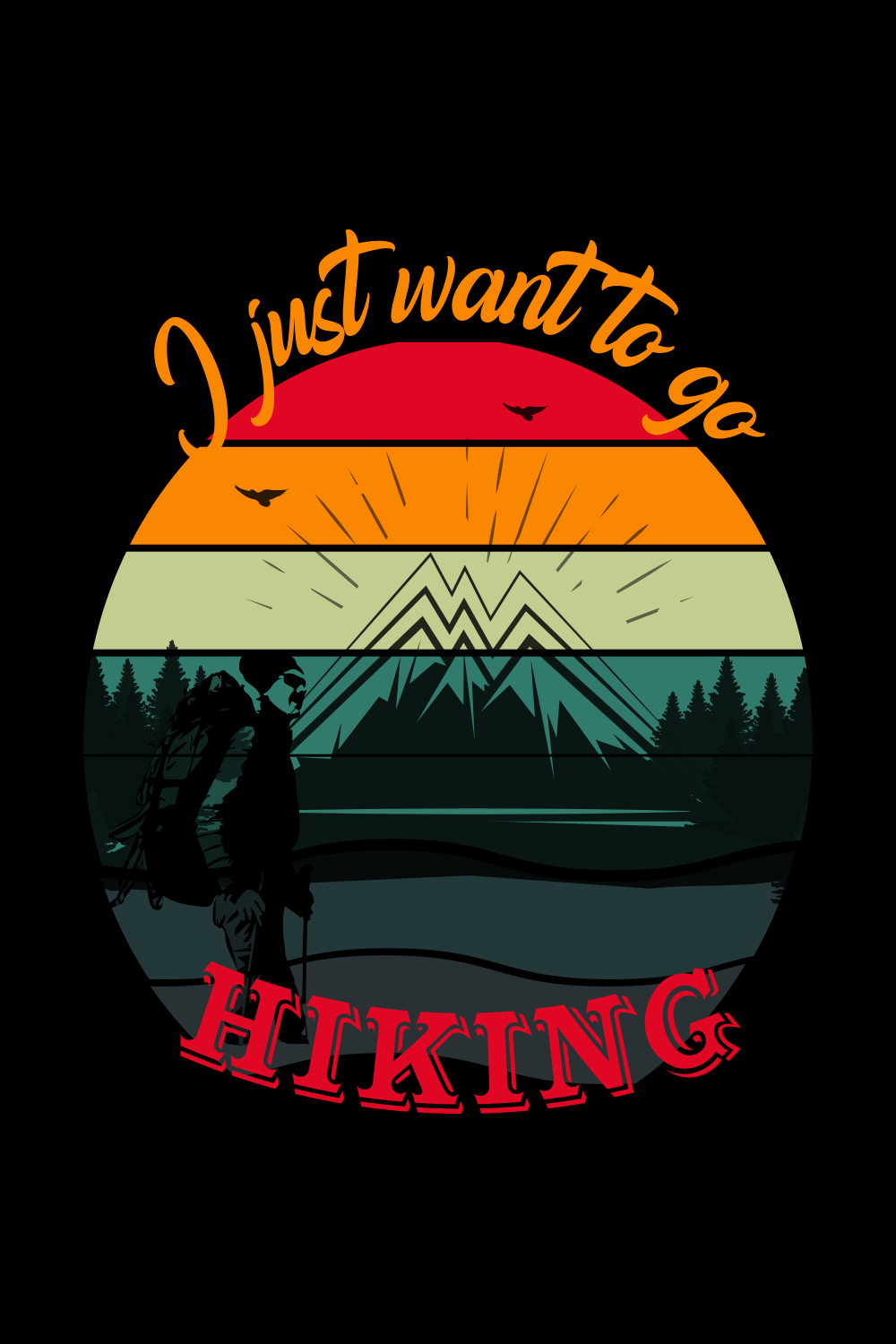 I just want to go hiking pinterest preview image.