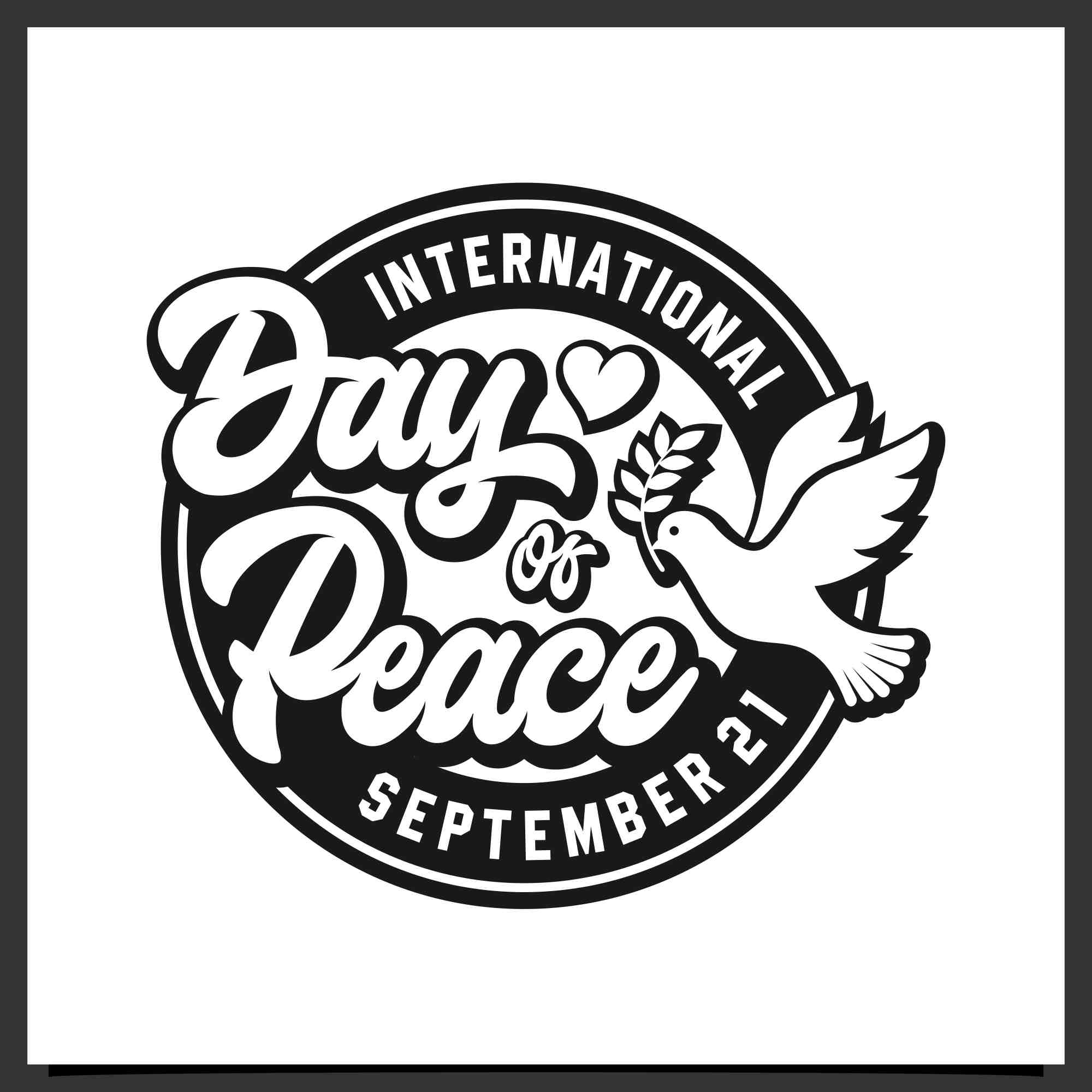 15 International day peace design logo collection - $8 preview image.