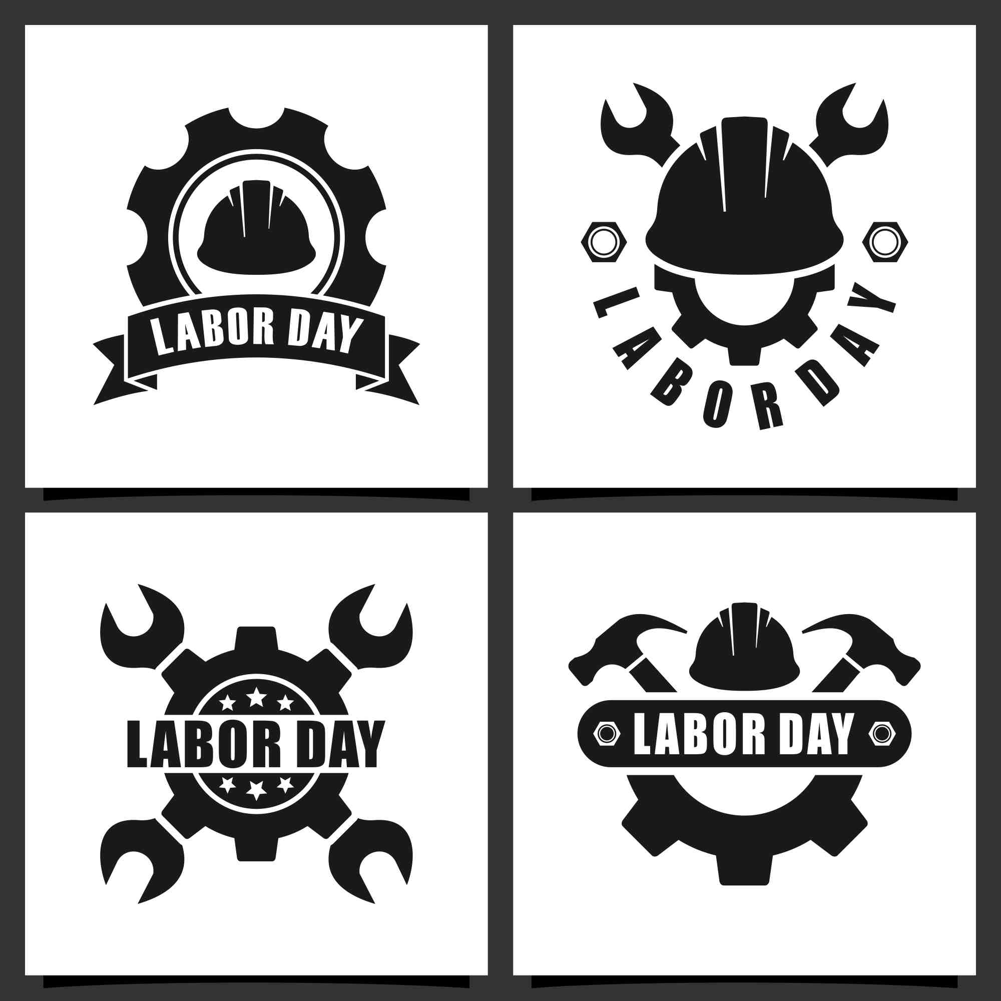 labor day badge stamps logo design 2 627
