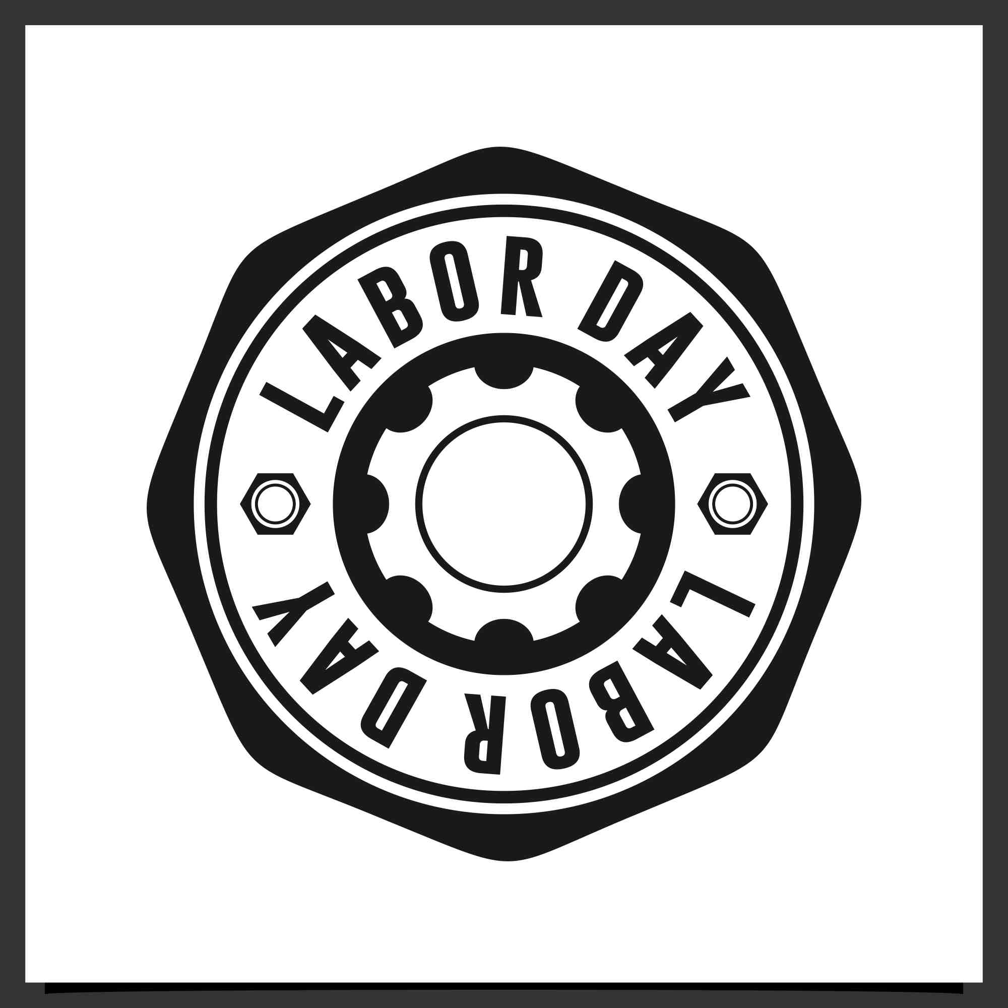 labor day badge stamps logo design 5 911