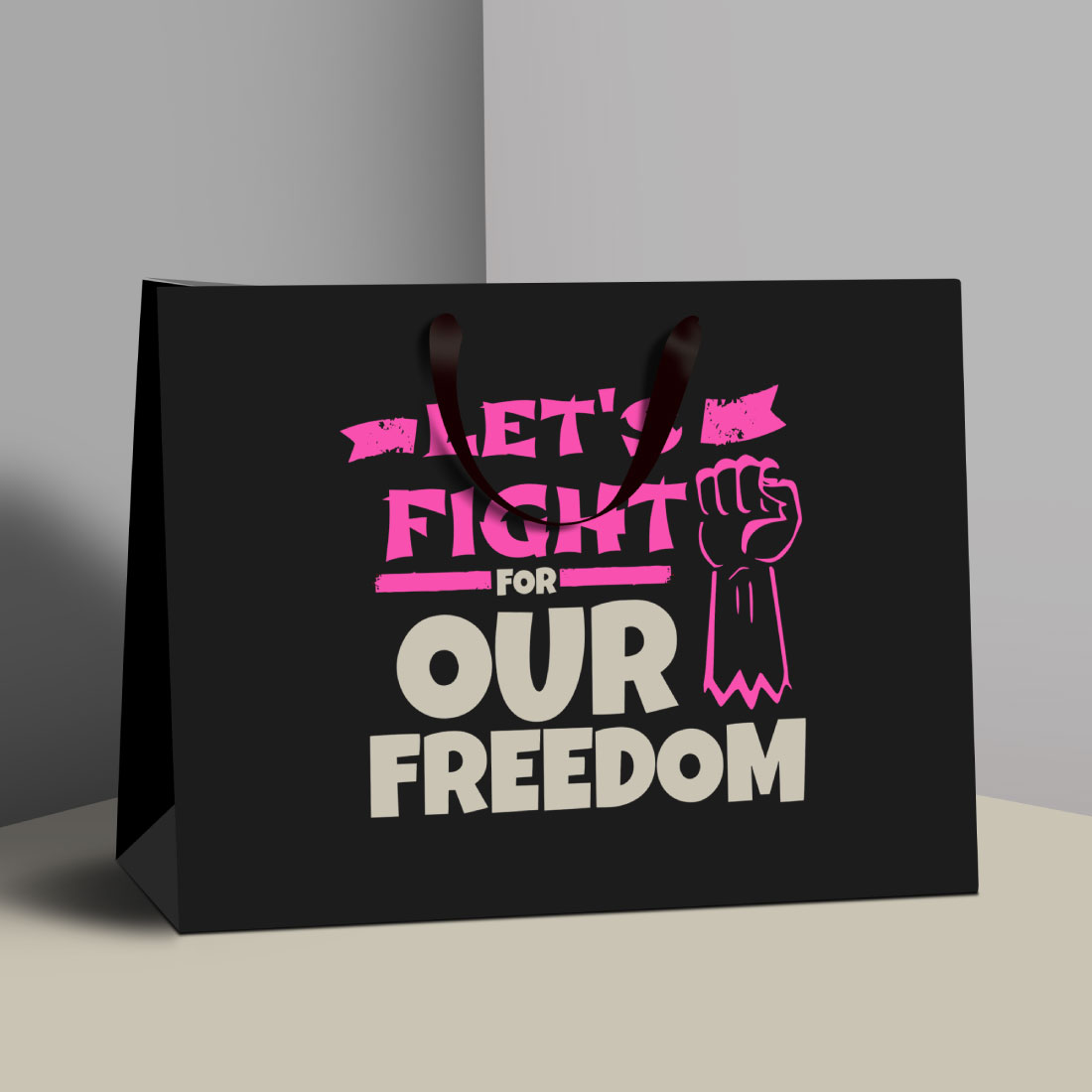 Let's Fight For Our Freedom T Shirt Design preview image.