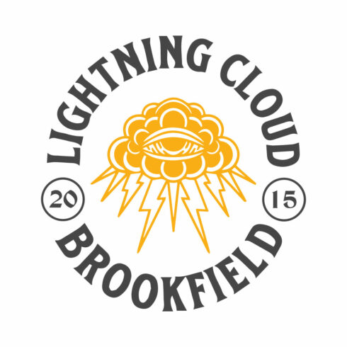 Lightning Cloud Brookfield T Shirt Design cover image.