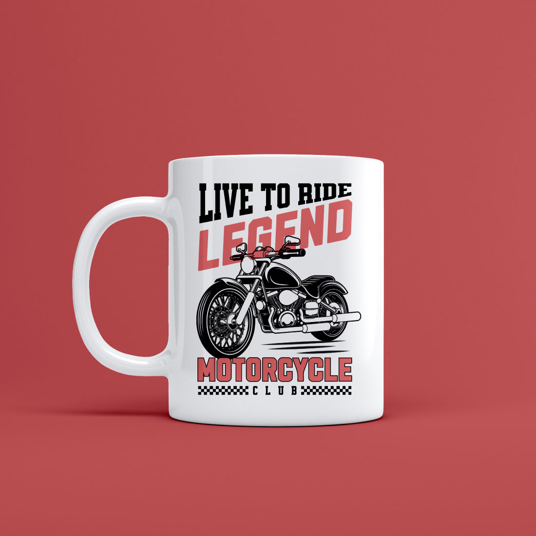 live to ride legend motorcycle club mug design 949