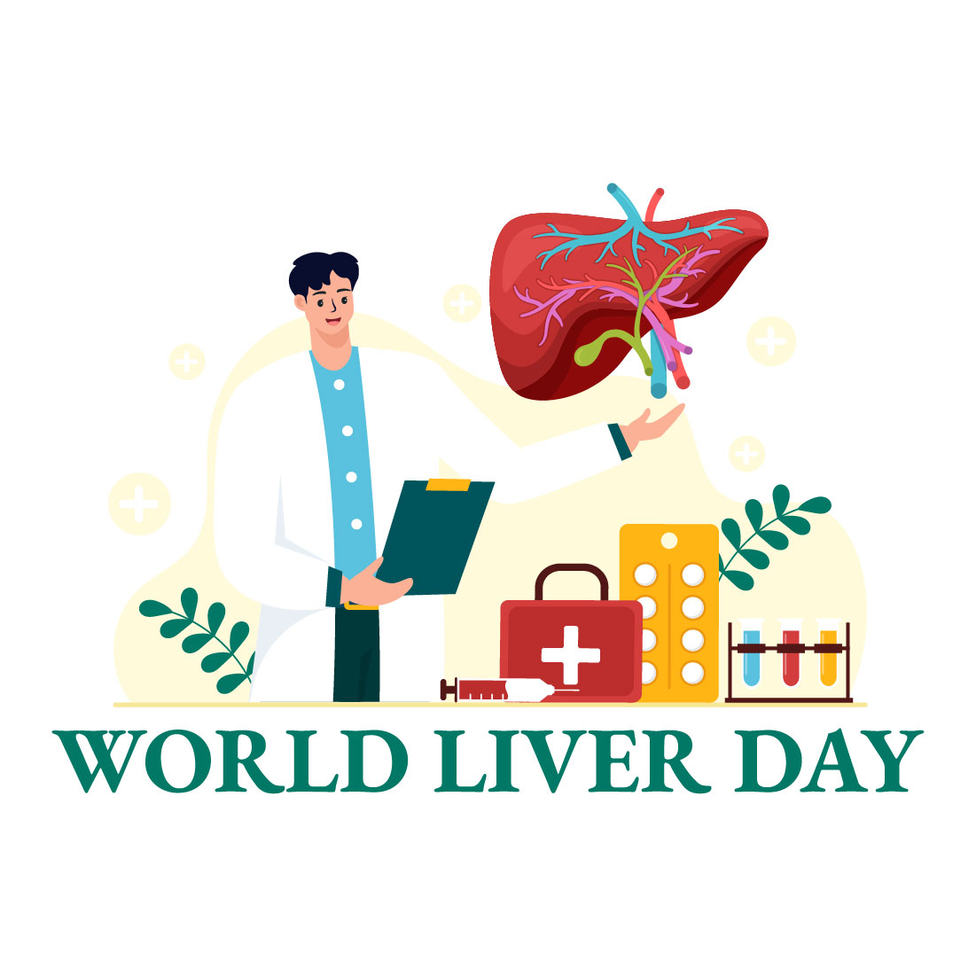 13 World Liver Day Illustration cover image.
