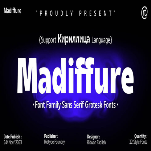 Madiffure Font Family cover image.