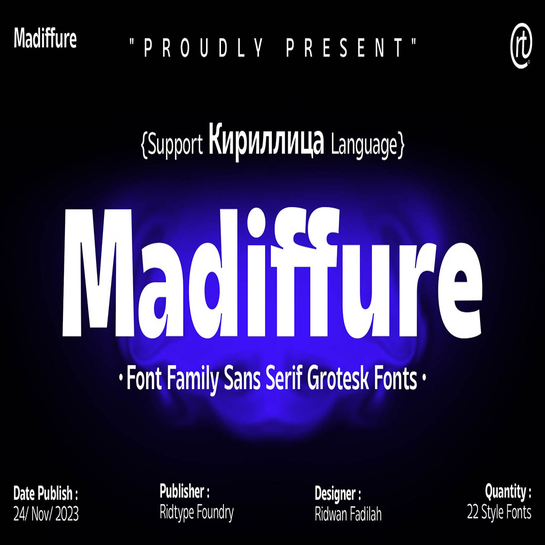 Madiffure Font Family preview image.