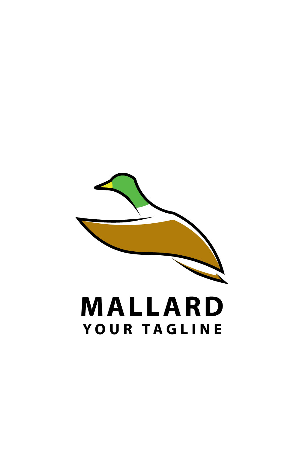 Mallard Abstract Logo pinterest preview image.