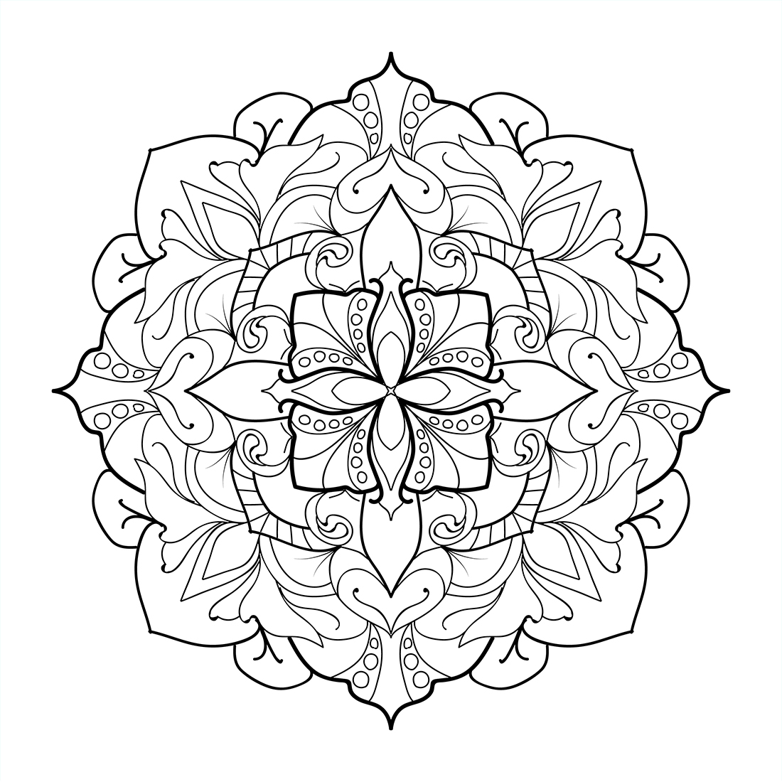 Mandala art & pencil sketching