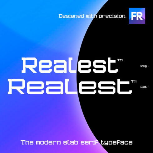 Realest | A Modern Slab Serif Font cover image.