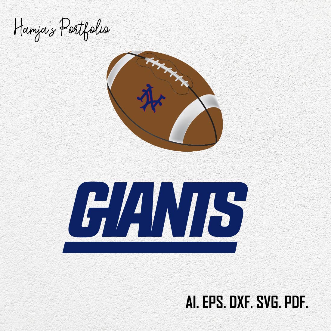 New York Giants Logo SVG ll Sport vector logo set cover image.