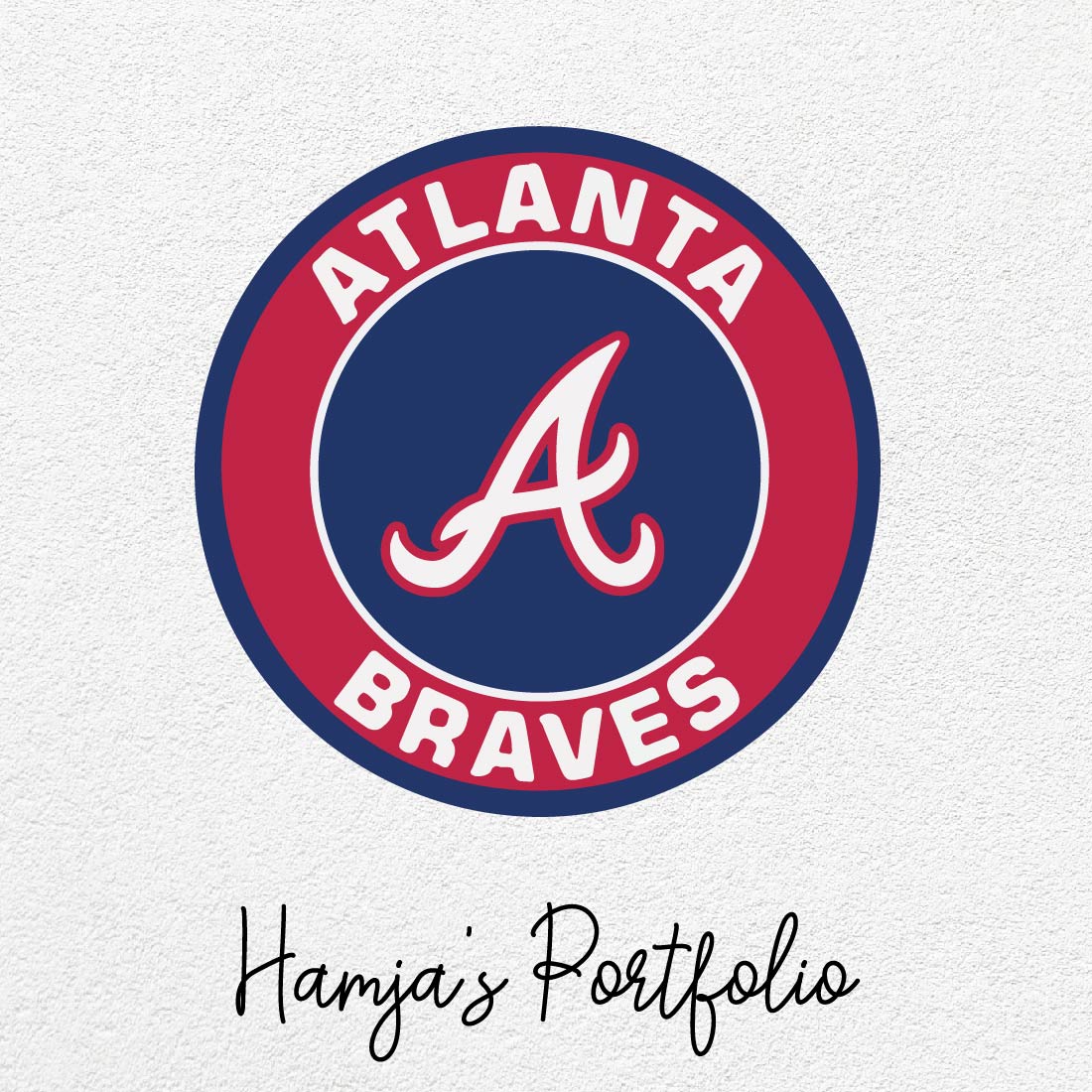 Atlanta Braves Logo - Wood work