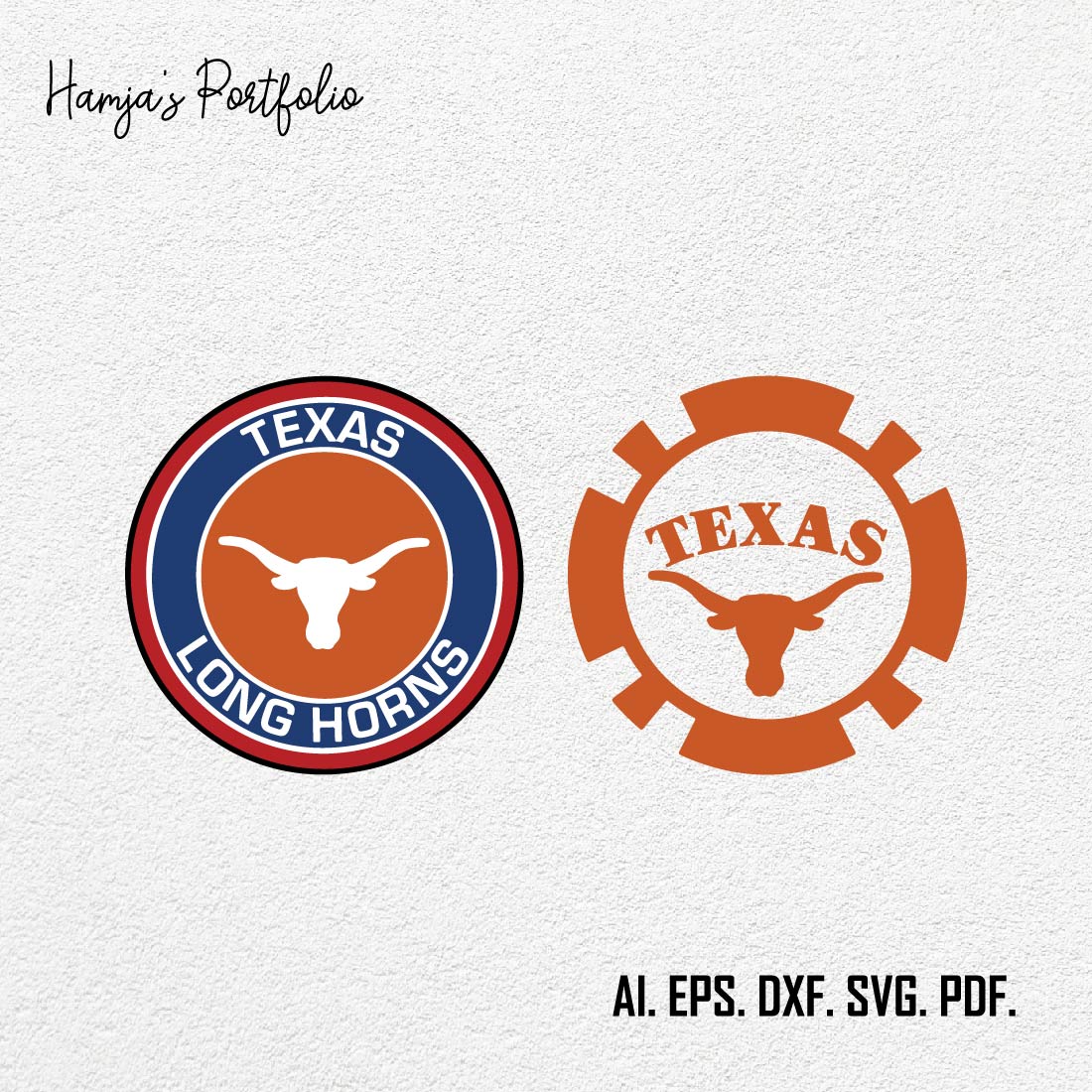 Texas Longhorns Logo SVG, Football Team SVG ll Sport vector logo design cover image.