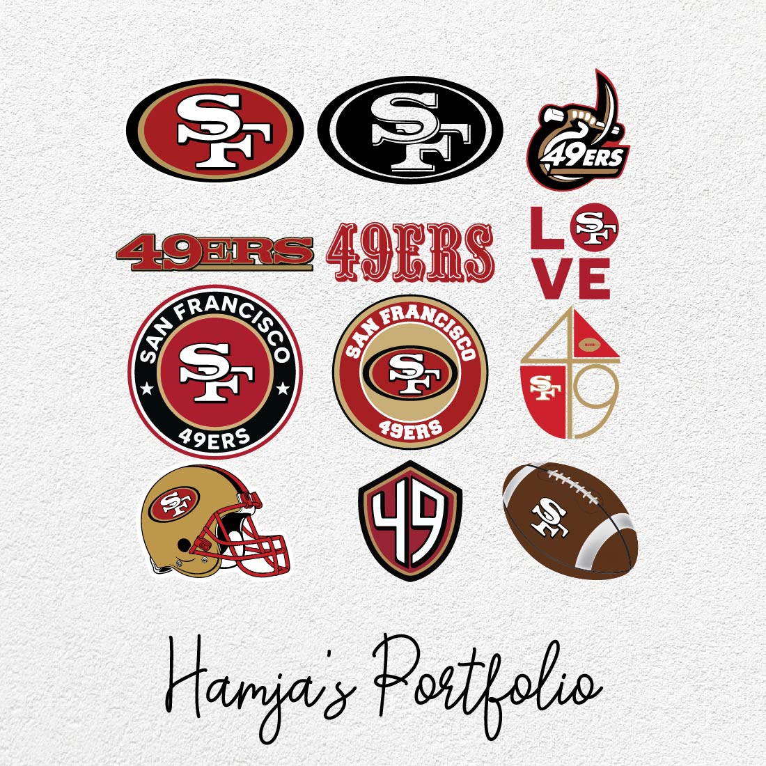 San Francisco 49ERS logo Vector Set - MasterBundles