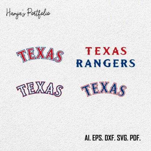 Texas Rangers Logo SVG ,Football Team SVG ll Sport vector logo design cover image.