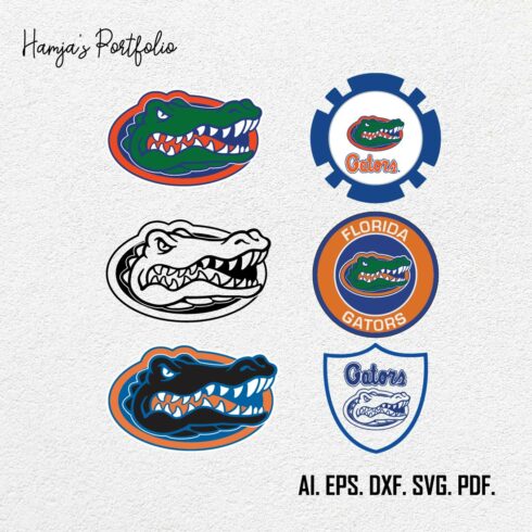 Florida Gators SVG Set ll sport vector logo set cover image.