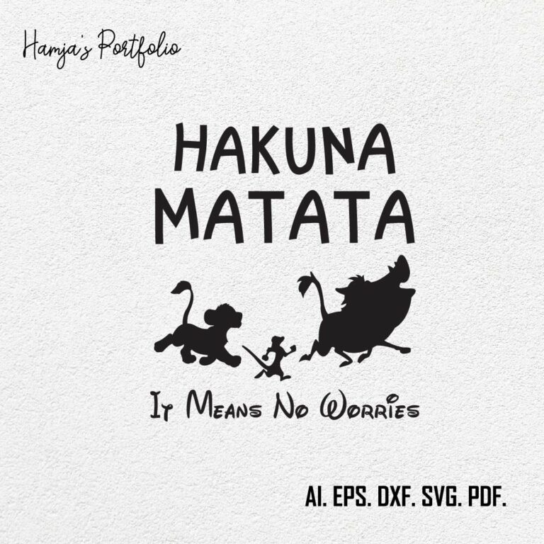 Hakuna Matata Svg Bundle, Hakuna Matata Svg, Family Trip Svg, Hakuna ...