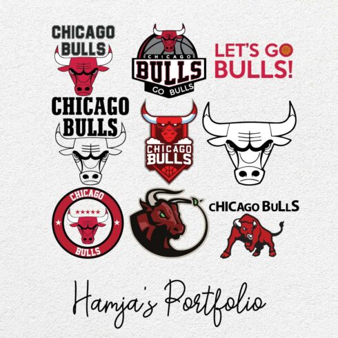 Chicago Bulls Logo Vector Set cover image.