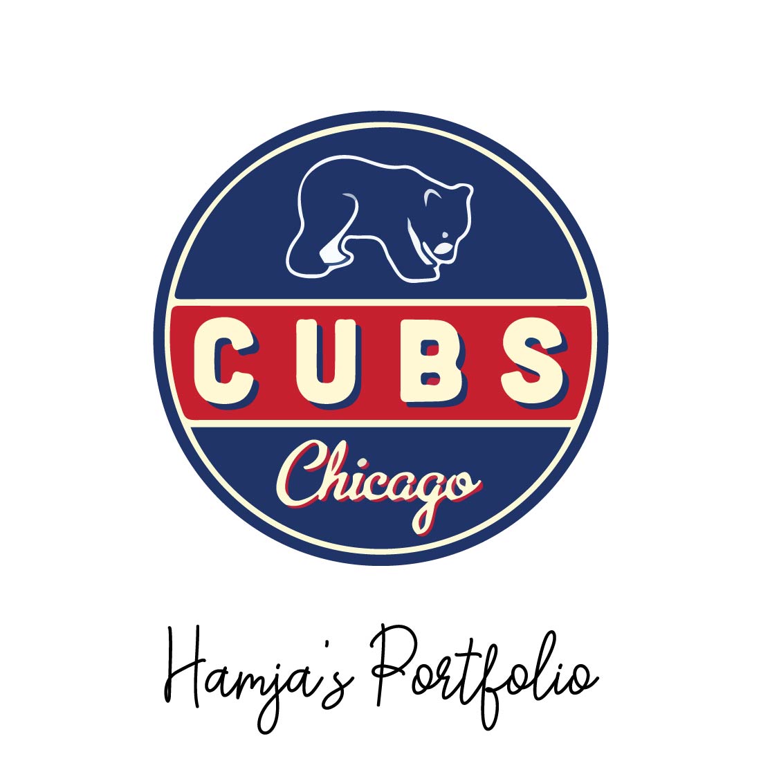 Chicago Cubs Logo Vector Set preview image.