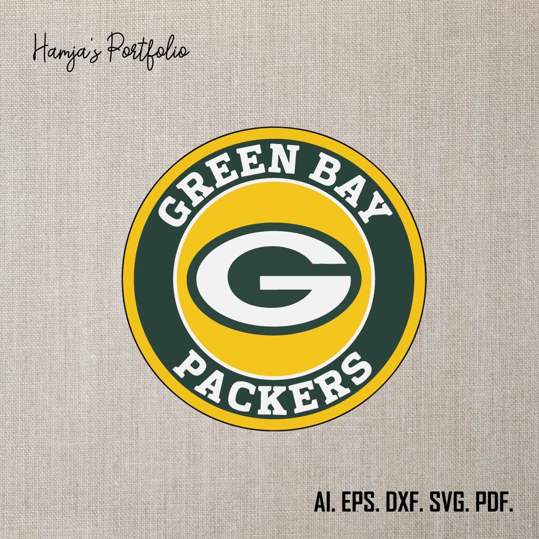 Green Bay Packers Logo SVG Set ll sport vector logo set preview image.