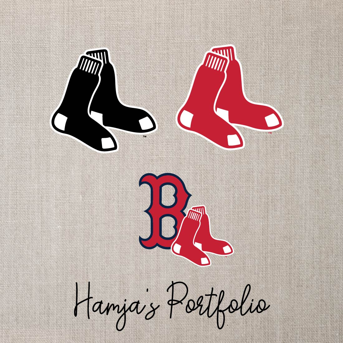 Boston Red Sox Logo Vector Set preview image.