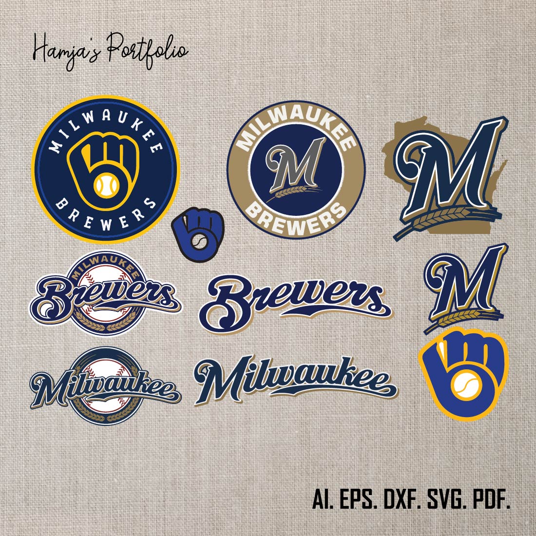 Milwaukee Brewers Svg Png, Svg Sports Files, Svg For Cricut, Clipart, Baseball Cut File, Layered Svg For Cricut File preview image.