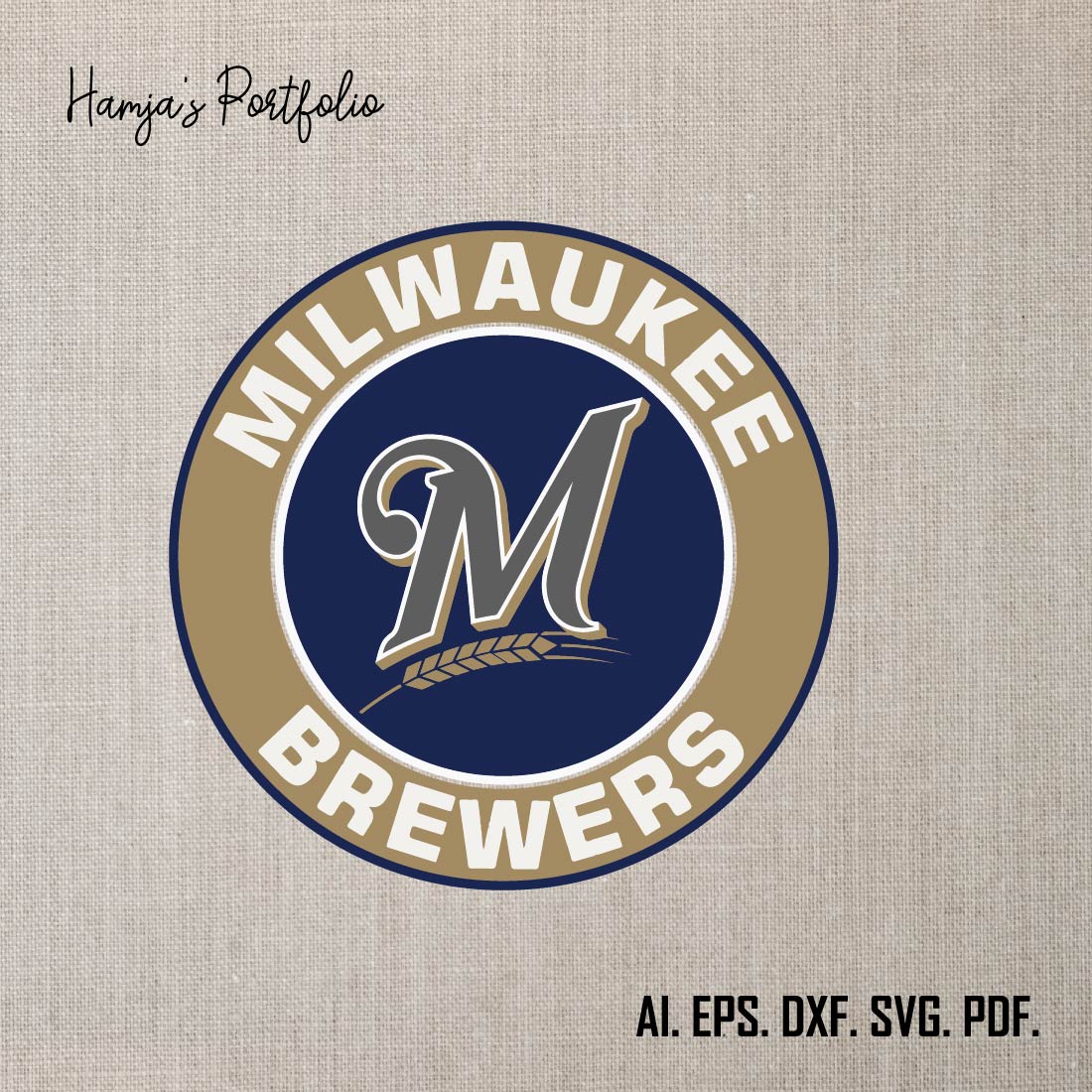 Milwaukee Brewers Svg Png, Svg Sports Files, Svg For Cricut, Clipart, Baseball Cut File, Layered Svg For Cricut File preview image.