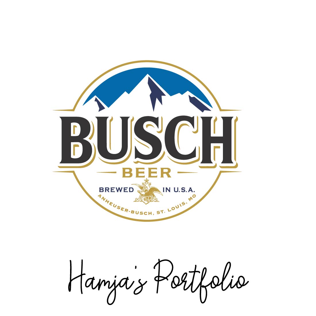 Busch Beer Vector Set preview image.