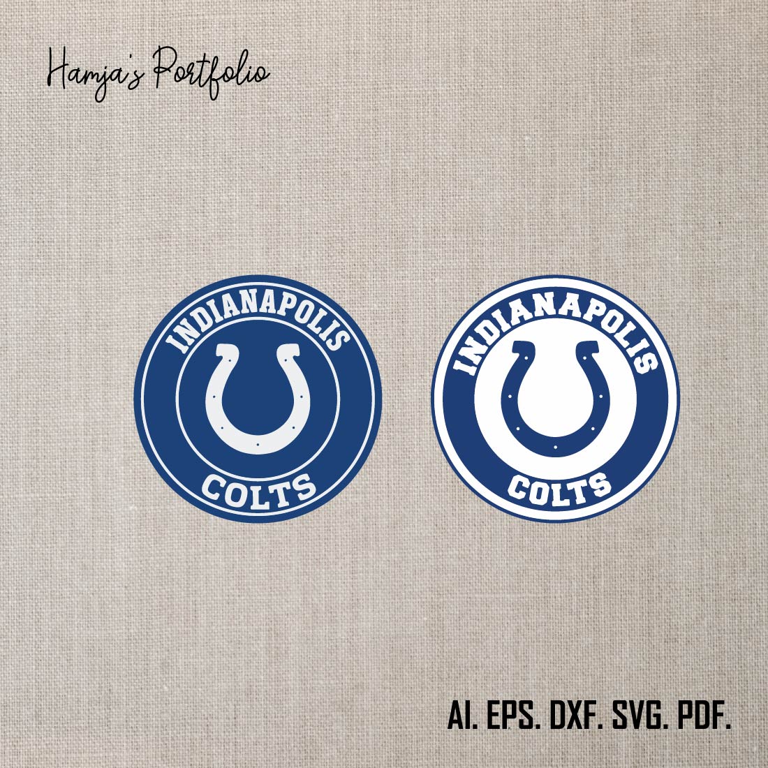 Indianapolis Colts SVG ll sport vector logo design  preview image.