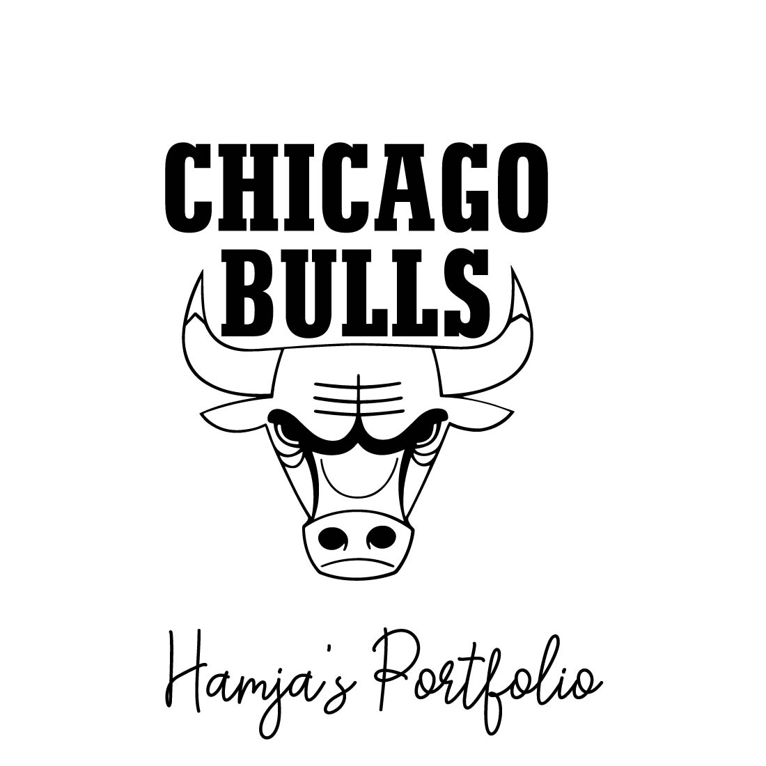 Chicago Bulls Logo Vector Set preview image.