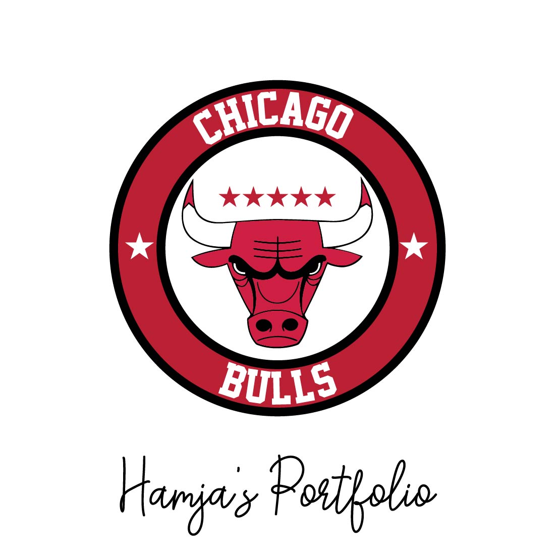 Chicago Bulls Logo Vector Set preview image.