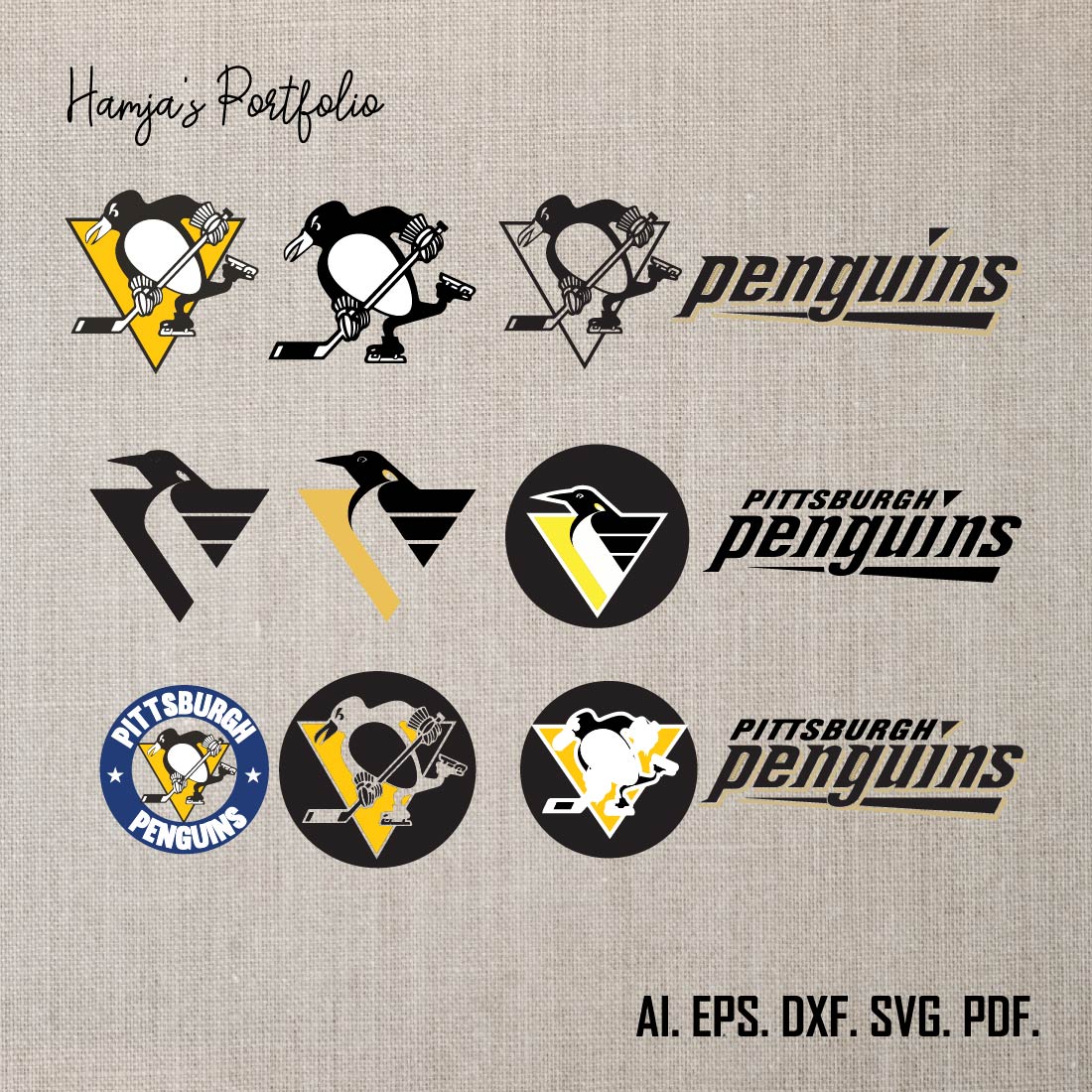 Pittsburgh Penguins Svg, Hockey Svg, Pittsburgh Penguins Template, Pittsburgh Penguins Stencil, Hockey Gifts, Pittsburgh Penguins Ornament, preview image.