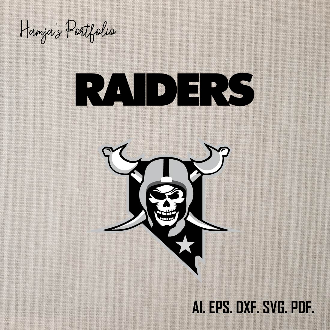 Las Vegas Raiderrs Football SVG ll Oakland Raiders SVG ll Sport vector logo set preview image.