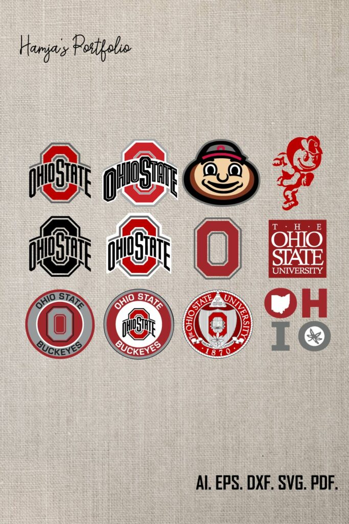 Ohio-State-Buckeyes- Logo, Football Team SVG ll Sport vector logo ...