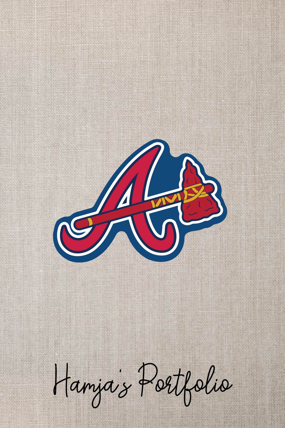 Atlanta Braves Logo Vector Set pinterest preview image.