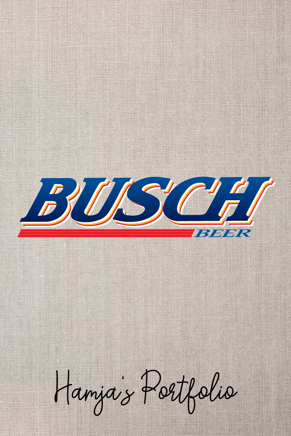 Busch Beer Vector Set pinterest preview image.